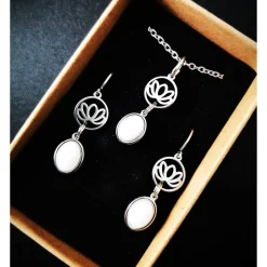 Charivari ,  Schmuckset fürs Dirndl, Dirnd- Schmuck, weiss