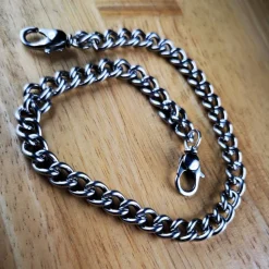 Charivari aus Edelstahl, Basiskette, Trachtenschmuck, 1reihig