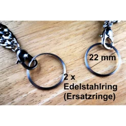 Charivari aus Edelstahl, Basiskette, Trachtenschmuck, 1reihig