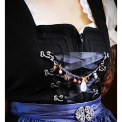 Charivari aus Edelstahl, Dirnd- Schmuck,Trachten, Rosenquarz und Tigerauge