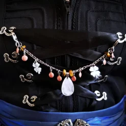 Charivari aus Edelstahl, Dirnd- Schmuck,Trachten, Rosenquarz und Tigerauge