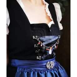 Charivari aus Edelstahl, Dirnd- Schmuck,Trachten, Rosenquarz und Tigerauge