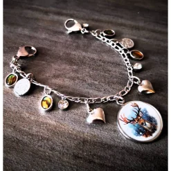 Charivari aus Edelstahl, Dirnd- Schmuck,Trachten, Hirsch