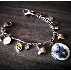 Charivari aus Edelstahl, Dirnd- Schmuck,Trachten, Hirsch