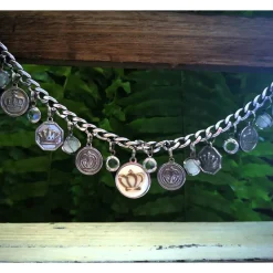 Charivari aus Edelstahl, Dirnd- Schmuck,Trachten, Hochzeit, Krone