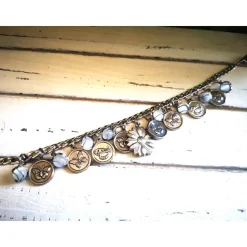 Charivari aus Edelstahl, Dirnd- Schmuck,Trachten, Hochzeit, Schmetterlinge