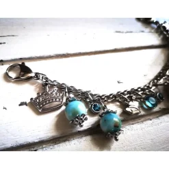 Charivari aus Edelstahl, Dirnd- Schmuck,,Trachten, Horn