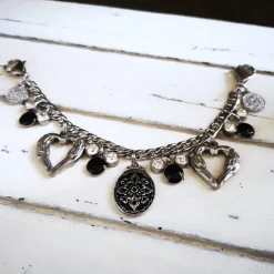 Charivari aus Edelstahl, Dirnd- Schmuck,,Trachten, Hochzeit, Strass