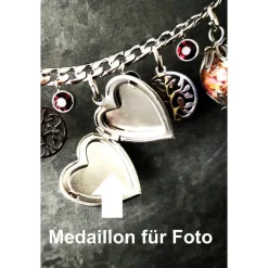 Charivari aus Edelstahl, Dirnd- Schmuck,Trachten, Medaillon