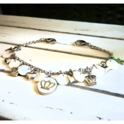 Charivari aus Edelstahl, Dirnd- Schmuck,Trachten, Hochzeit, Herzkönigin