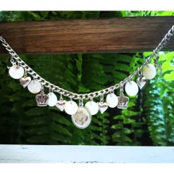 Charivari aus Edelstahl, Dirnd- Schmuck,Trachten, Hochzeit, Herzkönigin