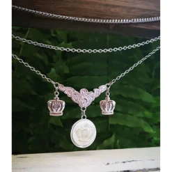 Charivari aus Edelstahl, Dirnd- Schmuck,Trachten, Hochzeit, 3 reihig