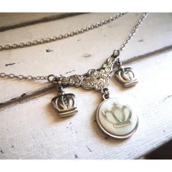 Charivari aus Edelstahl, Dirnd- Schmuck,Trachten, Hochzeit, 3 reihig