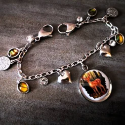 Charivari aus Edelstahl, Dirnd- Schmuck,Trachten, Hirsch