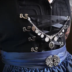 Charivari aus Edelstahl, Dirnd- Schmuck,Trachten, Löwe, Strass