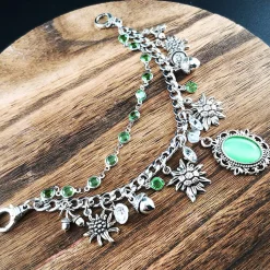 Charivari Kette fürs Dirndl,  Dirnd- Schmuck, Accessoire, Fest ,Trachten, Hochzeit, weiß