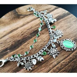 Charivari Kette fürs Dirndl,  Dirnd- Schmuck, Accessoire, Fest ,Trachten, Hochzeit, weiß