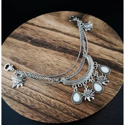 Charivari Kette fürs Dirndl,  Dirnd- Schmuck, Accessoire, Fest ,Trachten, Hochzeit, weiß