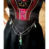 Charivari Kette fürs Dirndl,  Dirnd- Schmuck, Accessoire, Fest ,Trachten, Hochzeit, Quaste grün