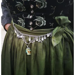 Charivari Kette fürs Dirndl,  Dirnd- Schmuck, Accessoire, Fest ,Trachten, Hochzeit, weiß