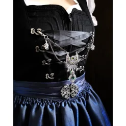 Charivari Kette fürs Dirndl,  Dirnd- Schmuck,  grün