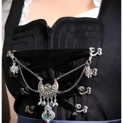 Charivari Kette fürs Dirndl,  Dirnd- Schmuck,  grün