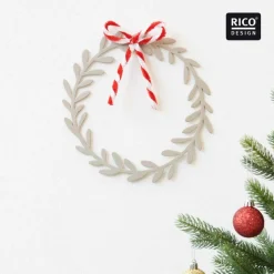 Chenilledraht rot-weiß 10 Stück 50 cm