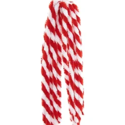 Chenilledraht rot-weiß 10 Stück 50 cm