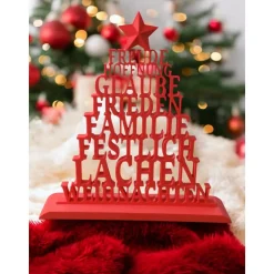 Christbaum der Werte – 3D-gedruckte Weihnachtsdeko mit Botschaft | PLA