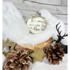 Christbaumkugel | Mama Papa Oma Opa | für immer in unseren Herzen | Andenken Erinnerung Verstorbene | Weihnachtskugel 8