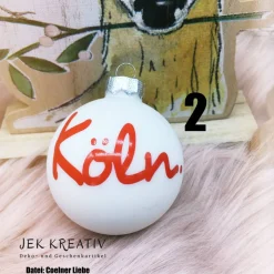 Christbaumkugel, Weihnachtskugel, Tannenbaumschmuck, Echtglas Kugel, Weihnachtsbaumkugel,personalisierte Christbaumkugel