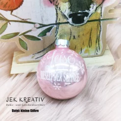 Christbaumkugel, Weihnachtskugel, Tannenbaumschmuck, Echtglas Kugel, Weihnachtsbaumkugel,personalisierte Christbaumkugel