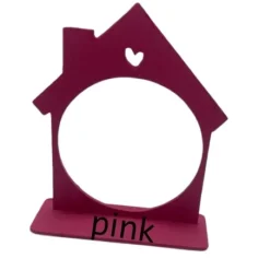 Christbaumkugelkugel aus Glas Mein 1. Weihnachten mit Namen und Kugelhalter Haus