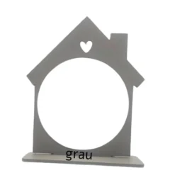 Christbaumkugelkugel aus Glas Mein 1. Weihnachten mit Namen und Kugelhalter Haus