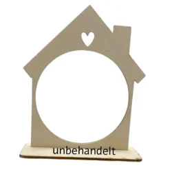 Christbaumkugelkugel aus Glas Mein 1. Weihnachten mit Namen und Kugelhalter Haus