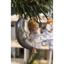 Christbaumschmuck - "Engel" - Weihnachtsanhänger aus Keramik -