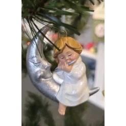 Christbaumschmuck - "Engel" - Weihnachtsanhänger aus Keramik -