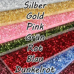 Christbaumschmuck Personalisierbar - glitzer Weihnachtsschmuck mit Namen - Acrylglas - Christbaumkugeln - Sternschnuppe