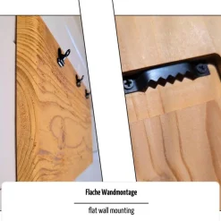 Clipboard Bilderrahmen im Altholz Design mit Schieferherz