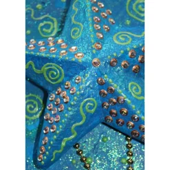 Collage BLAUES STERNENGLÜCK Acrylmalerei Deko Weihnachtsgeschenk Stern Malerei Weihnachtsdeko Weihnachtsstern