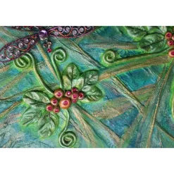 Collage LIBELLE & SCHMETTERLING Acrylbild Malerei mit Acrylfarben Mixed Media Kunst direkt vom Künstler