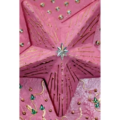 Collage ROSA STERNENGLÜCK Acrylmalerei Deko Weihnachtsgeschenk Stern Malerei Weihnachtsdeko Weihnachtsstern