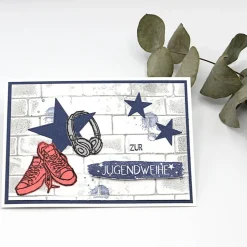 Coole Glückwunschkarte zur Jugendweihe, Jugendweihe-Karte für Jungen
