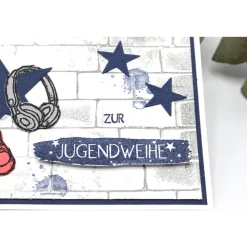 Coole Glückwunschkarte zur Jugendweihe, Jugendweihe-Karte für Jungen