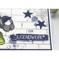 Coole Glückwunschkarte zur Jugendweihe, Jugendweihe-Karte für Jungen