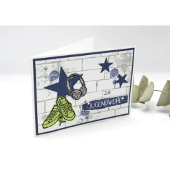 Coole Glückwunschkarte zur Jugendweihe, Jugendweihe-Karte für Jungen