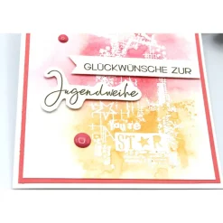 Coole Jugendweihekarte mit tollem jugendlichen Motiv, Glückwunschkarte zur Jugendweihe