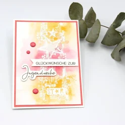 Coole Jugendweihekarte mit tollem jugendlichen Motiv, Glückwunschkarte zur Jugendweihe