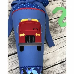 coole Schultüte / Zuckertüte Feuerwehr blau Tatütata Feuerwehrauto