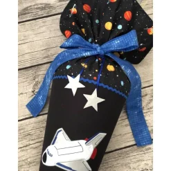 coole Schultüte Galaxie mit Raumschiff, Planeten und Sternen